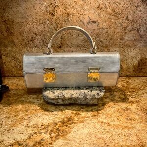 LOUIS VUITTON SILVER EPI ‘GALAXIA’ Top handle bag